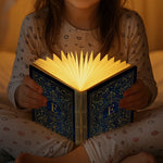 Custom Foldable LED Magic Book Lamp - Personalized Bookish Gifts For Book Lovers, Bookworms, Readers - Lost In Stories