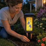 Custom Solar Garden Light - Personalized Memorial Sympathy Gifts For Mom, Dad - Forever Remembered Forever Loved