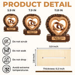 Custom 2-Layered Wooden Plaque - Personalized Anniversary Wedding Gifts For Husband And Wife, Him And Her - Better Together