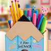 Custom Kids Wooden Pencil Pen Holder - Personalized Back To School Gifts For Kids - Learning Starts Today