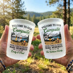 Custom Party Cups - Personalized Birthday Camping Gifts For Campers - Adventure Is Out There