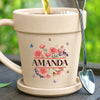 Custom Plant Pot Ceramic Mug - Personalized Birthday Garden Gifts For Gardeners, Women, Besties, Sisters, BFF -  Just A Girl And Her Pot