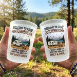 Custom Party Cups - Personalized Birthday Camping Gifts For Campers - Happy Camper Always
