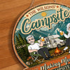 Custom Wood Sign - Personalized Anniversary Wedding Camping Gifts For Campers, Husband And Wife, Him And Her - Camp Life Best Life