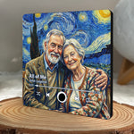 Custom Photo Music Fridge Magnet That Can Play Songs - Personalized Anniversary Wedding Gifts For Husband, Wife, Couple - Sweet Melodies, Wrinkly Smiles