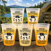 Custom Party Cups - Personalized Summer Vacation And Travel Camping Gifts For Campers, Mom, Dad, Brother, Sister, Kids - Wild And Free