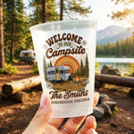 Custom Party Cups - Personalized Summer Vacation And Travel Camping Gifts For Family - Camp Laugh Repeat