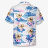 Custom Photo Unisex Tropical Hawaiian Aloha Shirt - Personalized Summer Vacation And Travel Gifts For Dog Cat Lovers, Dog Dad And Mom, Cat Owners - Beach Paws Forever