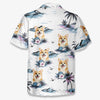 Custom Photo Unisex Tropical Hawaiian Aloha Shirt - Personalized Summer Vacation And Travel Gifts For Dog Cat Lovers, Dog Dad And Mom, Cat Owners - Sandy Paws Happy Days
