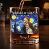 Custom Photo Whiskey Glass - Personalized Anniversary Wedding Gifts For Husband And Wife, Him And Her - Forever And Always