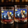 Custom Photo Whiskey Glass - Personalized Anniversary Wedding Gifts For Husband And Wife, Him And Her - Forever And Always