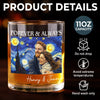 Custom Photo Whiskey Glass - Personalized Anniversary Wedding Gifts For Husband And Wife, Him And Her - Forever And Always
