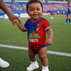 Custom Haiti World Football Baby Jersey Bodysuit
 - Personalized Baby Shower, Gender Reveal Gifts For New Moms, New Dads, Football Lovers - Haiti’s Littlest Football Star Is Here