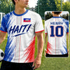 Custom Men's Haiti World Football Jersey Shirt - Personalized Birthday Gifts For Football Lovers, Sports Fans, Sports Lovers - Unstoppable On The Pitch