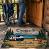 Custom Home Decor Decorative Mat - Personalized Summer Vacation And Travel Camping Gifts For Campers, Mom, Dad, Brother, Sister, Kids - Campfire And Chill