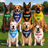 Custom World Football Pet Bandana - Personalized Birthday Gifts For Football Dog Cat Lovers, Dog Dad And Mom, Cat Owners - Epic Dog Squad