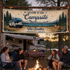 Custom Outdoor Banner - Personalized Summer Vacation And Travel Camping Gifts For Campers, Mom, Dad, Brother, Sister, Kids - Adventure Found Here
