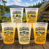 Custom Party Cups - Personalized Summer Vacation And Travel Camping Gifts For Campers, Mom, Dad, Brother, Sister, Kids - Keep Calm And Camp On