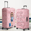 Custom Luggage Cover - Personalized Summer Vacation And Travel Gifts For Women, Besties, Sisters, BFF - Adventure Is Calling