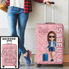 Custom Luggage Cover - Personalized Summer Vacation And Travel Gifts For Women, Besties, Sisters, BFF - Adventure Is Calling