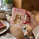 Custom Photo Accent Mug - Personalized Birthday Gifts For Dog Cat Lovers, Dog Dad And Mom, Cat Owners -  My Therapist Has Paws