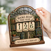 Custom Wooden Tracker Sign - Personalized Bookish Gifts For Book Lovers, Bookworms, Readers - Books Are My Escape