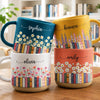 Custom Pottery Mug - Personalized Bookish Gifts For Book Lovers, Bookworms, Readers - Just One More Chapter