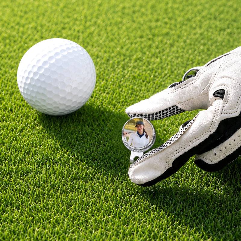 Custom Photo Golf Ball Marker - Personalized Birthday Gifts For Golf Lovers, Sports Fans, Sports Lovers - Where Patience Meets Precision