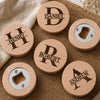 Custom Wooden Magnet Bottle Opener - Personalized Birthday Gifts For Dad, Brother, Grandpa, Husband - Best Man
