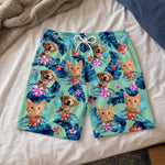 Custom Photo Paws Out, Sun's Out - Dog & Cat Personalized Custom Tropical Hawaiian Aloha Men Beach Shorts - Summer Vacation Gift For Dog Lovers