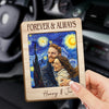 Custom Photo Car Visor Clip - Personalized Anniversary Wedding Gifts For Husband And Wife, Him And Her - Love You Forever & Always