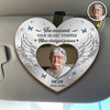Custom Car Visor Clip - Personalized Memorial Sympathy Gifts For Loss Of Mom, Dad - Loved More Than Ever