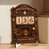 Custom Wooden Tracker Sign - Personalized Bookish Gifts For Book Lovers, Bookworms, Readers - Booked All Weekend