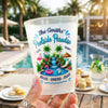 Custom Party Cups - Personalized Summer Vacation And Travel, Poolside Gifts For Best Friends, Family - Collect Moments Not Things