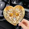 Custom Car Visor Clip - Personalized Memorial Sympathy Gifts For Loss Of Mom, Dad - Loved Beyond Words Always