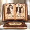 Custom Photo 2-Layered Wooden Plaque - Personalized Anniversary Wedding Gifts For Husband And Wife, Him And Her - Forever Starts With Us