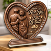 Custom 2-Layered Wooden Plaque - Personalized Anniversary Wedding Gifts For Husband And Wife, Him And Her - Every Chapter, Together