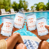 Custom Leather Can Cooler - Personalized Summer Vacation And Travel Gifts For Women, Besties, Sisters, BFF - Seas The Bach Day
