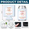 Custom Leather Can Cooler - Personalized Summer Vacation And Travel Gifts For Women, Besties, Sisters, BFF - Seas The Bach Day