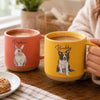 Custom Photo Printed Pottery Mug - Personalized Birthday Gifts For Dog Cat Lovers, Dog Dad And Mom, Cat Owners - My Best Friend Has Paws