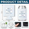 Custom Leather Can Cooler - Personalized Summer Vacation And Travel Gifts For Women, Besties, Sisters, BFF - Poolside Chilling, Miami Edition