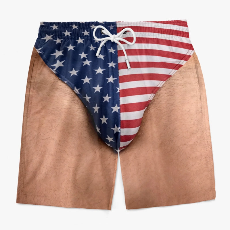 Custom Tropical Hawaiian Aloha Men Beach Shorts - Personalized Summer Vacation And Travel Gifts For Men - Freedom And Chill