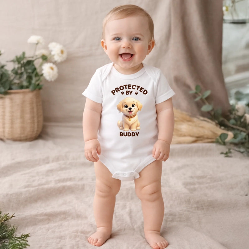 Custom Photo Baby Onesie -  Personalized Baby Shower, Gender Reveal Gifts For New Moms, New Dads, New Parents, Dog Cat Lovers - Our Greatest Adventure Has Arrived