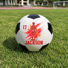 Custom World Football Soccer Ball - Personalized  Birthday Gifts For Football Lovers, Sports Fans, Sports Lovers - Eat Sleep Soccer Repeat