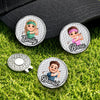 Custom Golf Ball Marker - Personalized Birthday Gifts For Golf Lovers, Sports Fans, Sports Lovers - Swing Into Happiness