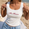 Custom Women's Embroidered Lace Tank Top – Personalized Bridesmaid Proposal Wedding Gifts For Bridesmaid, Bridal Party - She Said Yes, We Said Party