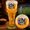 Custom USA World Football Trophy-Shaped Beer Glass - Personalized Birthday Gifts For Football Lovers, Sports Fans, Sports Lovers - Cold Beer, Legendary Game Days