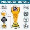 Custom USA World Football Trophy-Shaped Beer Glass - Personalized Birthday Gifts For Football Lovers, Sports Fans, Sports Lovers - Cold Beer, Legendary Game Days