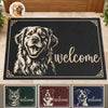 Custom Photo Home Decor Decorative Mat - Personalized Birthday Gifts For Dog Cat Lovers, Dog Dad And Mom, Cat Owners - My Best Friend Has Paws