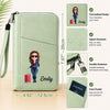 Custom Passport Holder Wallet - Personalized Summer Vacation And Travel Gifts For Women, Men - Adventure Starts Now
